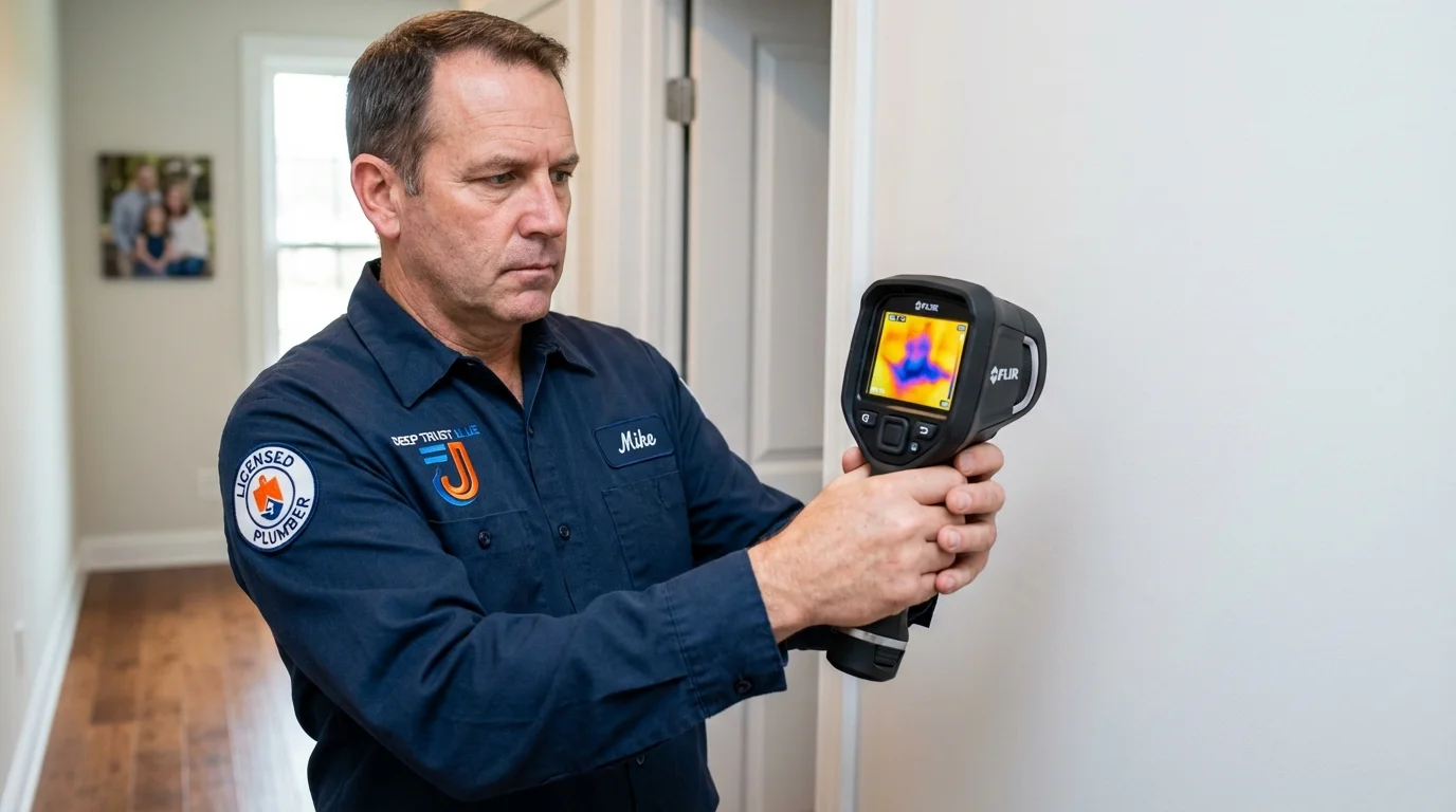 Thermal imaging leak detection by Johns Plumbing LLC in Dyersville